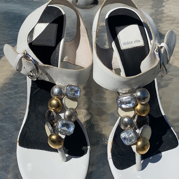 DOLCE VITA SANDALS WEDGES DRESSY SIZE 7 1/2 - Picture 3 of 6